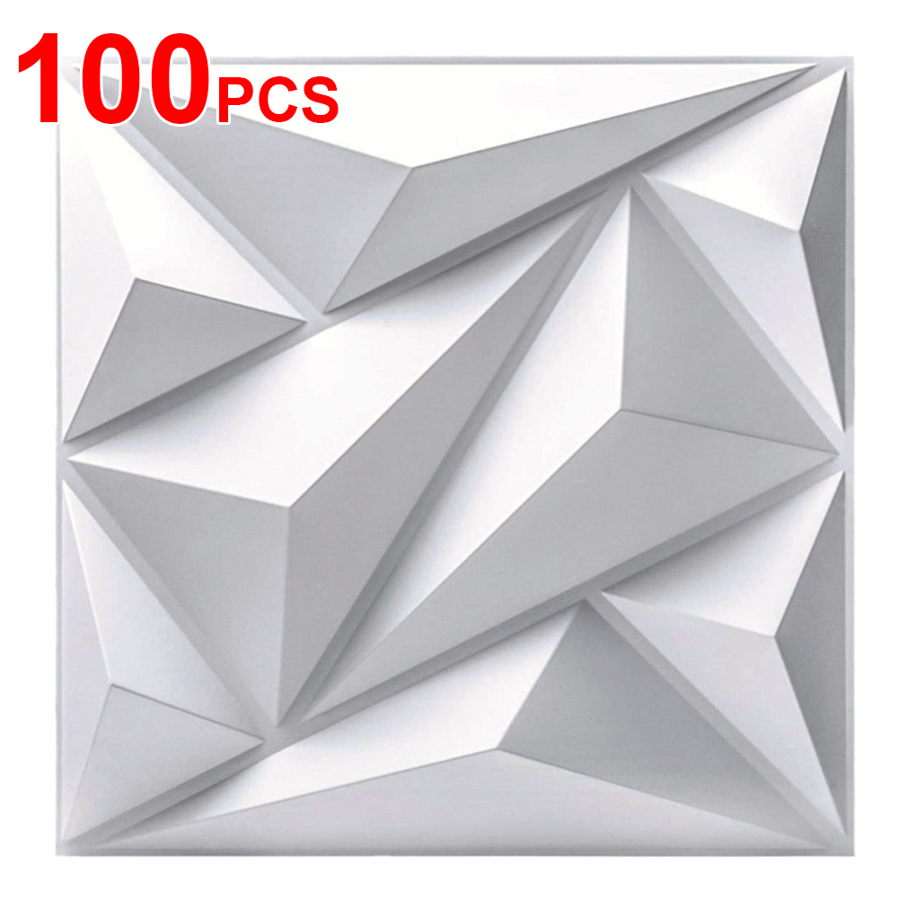 Gaming Accessories Room - 50/100Pcs 3D Wall Panel Diamond 30x30cm