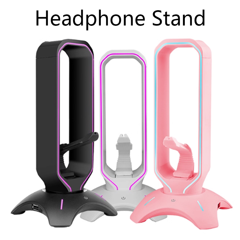 Headset Stand Rgb - RGB Headset Stand with Mouse Bungee