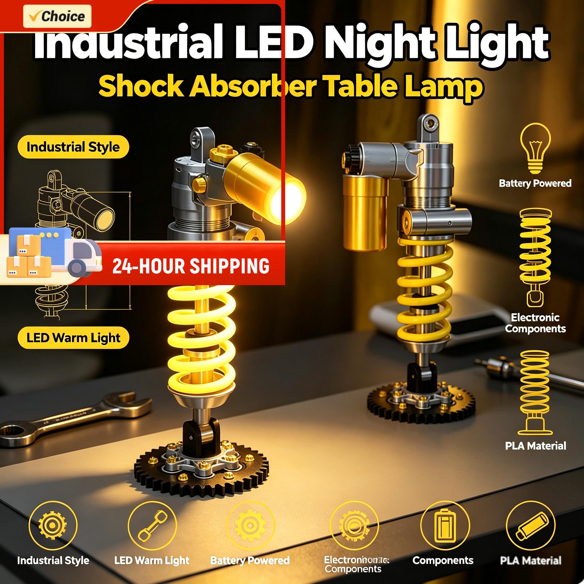 Accessories For Your Gaming Room - Industrial Style LED Night Light Decorative