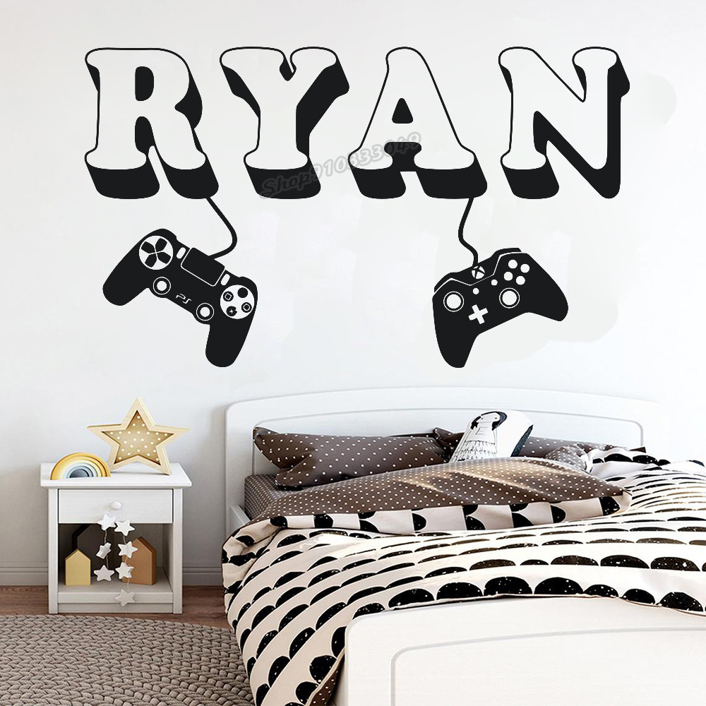 Gaming Accessories Room - Game Thủ Decal Dán Tường Tùy