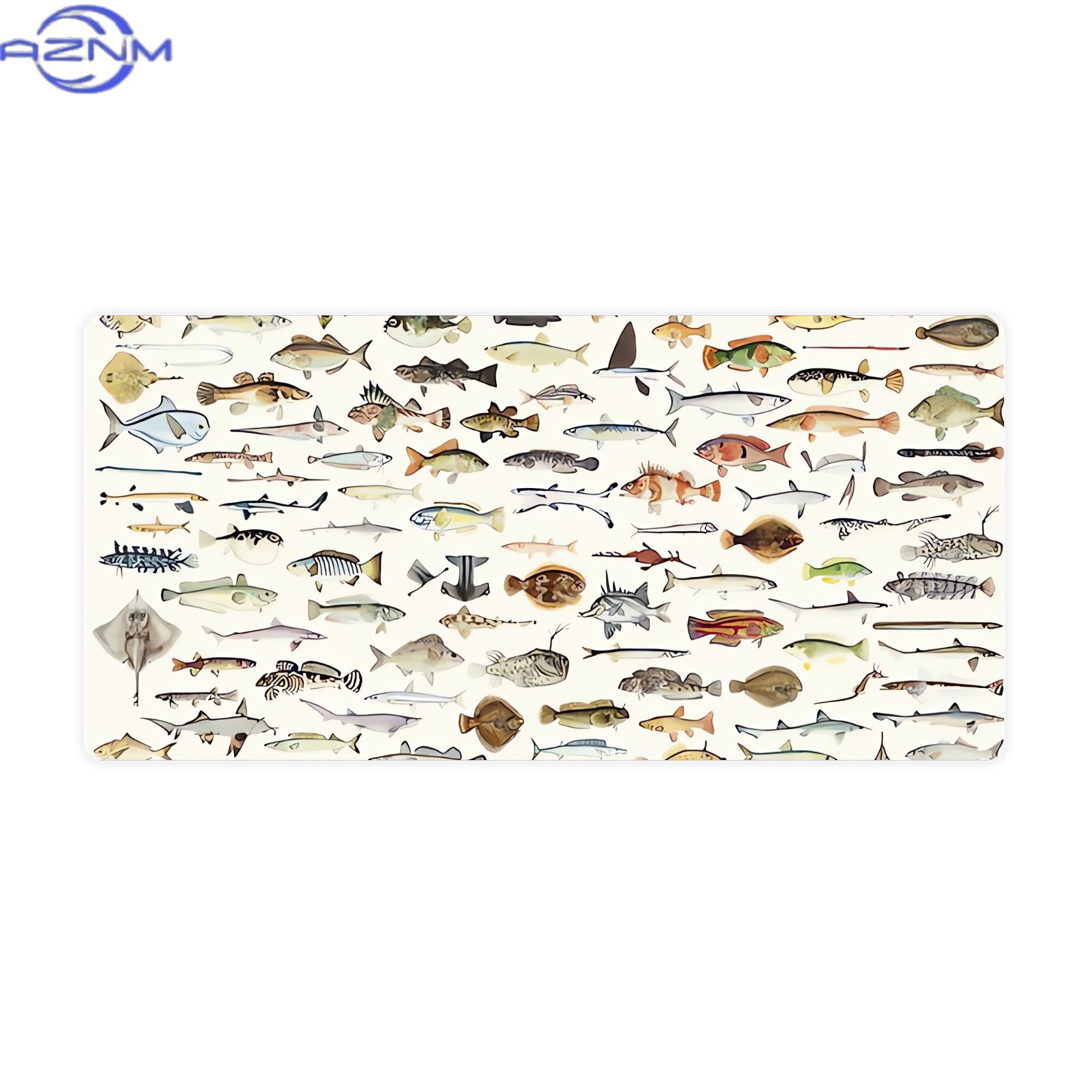 Desk Corner Mat - Fish Desk Mat for Mood Lighting