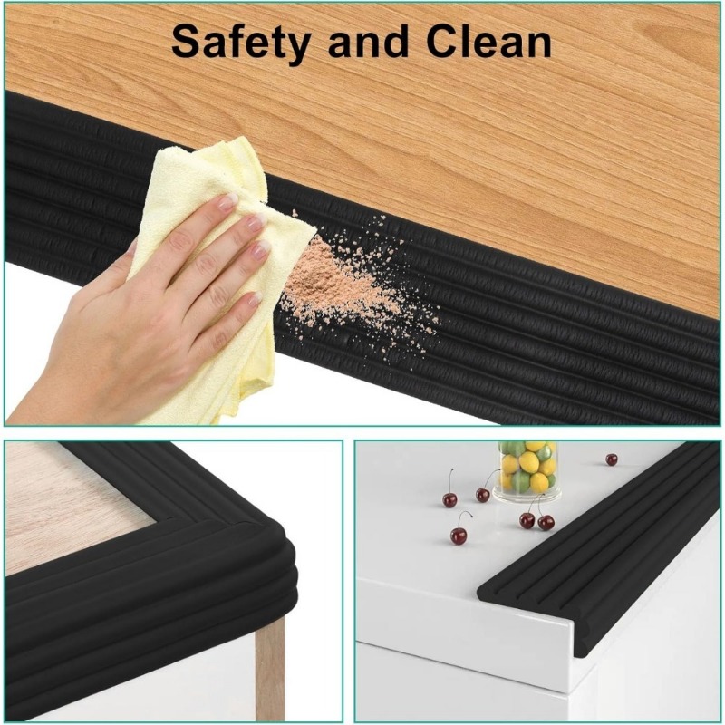 Black Thickened Anti-Collision - đánh giá và giá Desk Corner Mat