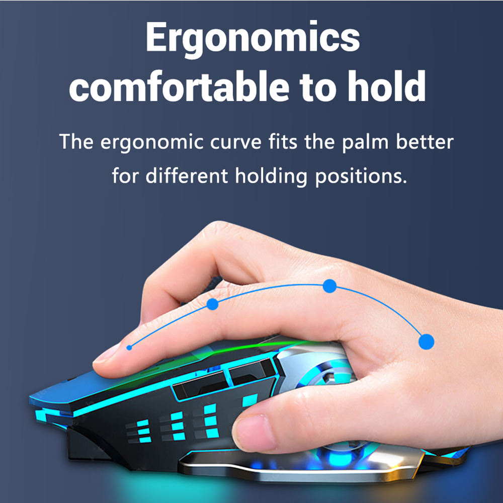 Bluetooth 5.2 Mouse 2.4G Wirel - đánh giá và giá Gaming Hand Accessories