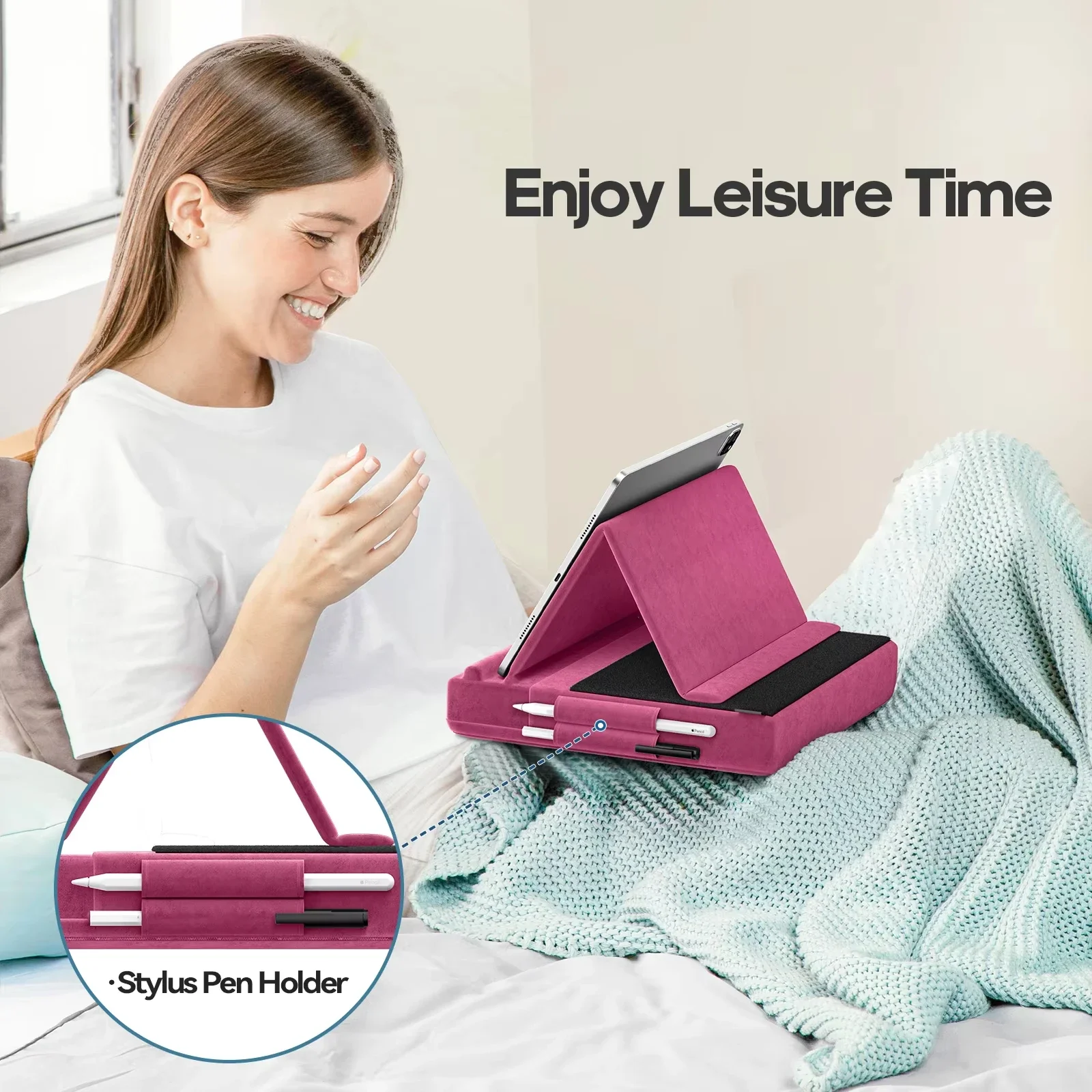 Upgraded Tablet Pillow Stand M - đánh giá và giá Desk Corner Mat