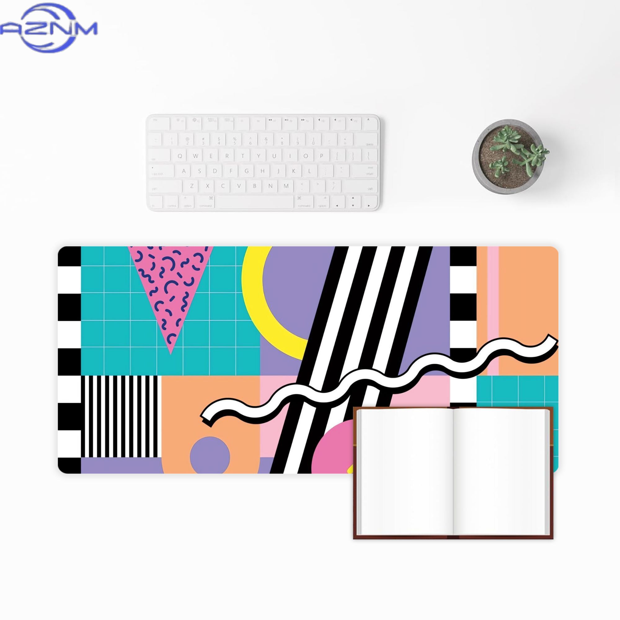 Memphis Pattern 91  90s 80s De - đánh giá và giá Desk Corner Mat