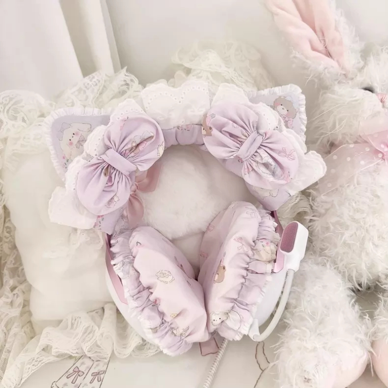 Ruffled Edge Lace Head Mounted - đánh giá và giá Gaming Accessories Rack