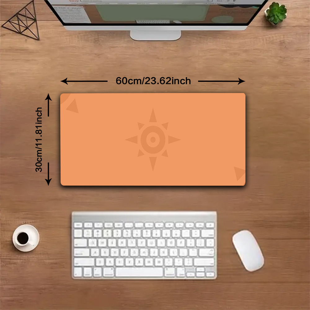 XXL Large Desk Mat Warm Orange - đánh giá và giá Desk Corner Mat