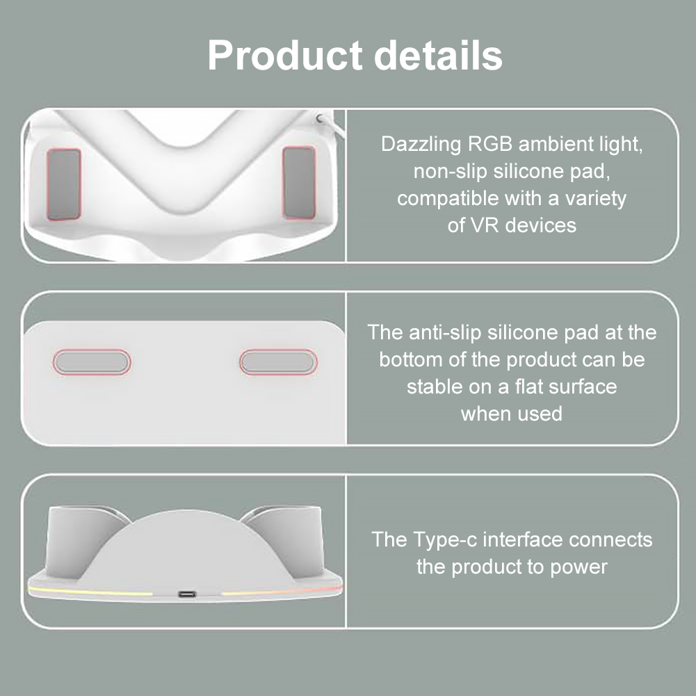 Charging Dock for Meta Quest 3 - đánh giá và giá Headset Stand Rgb