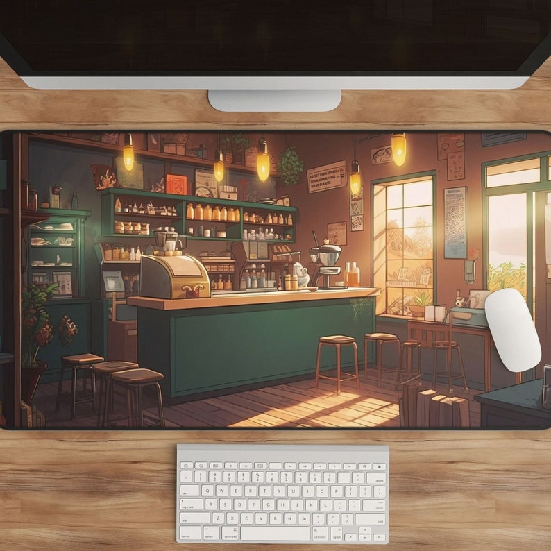 Kawaii Anime Desk Mat Coffee S - đánh giá và giá Gaming Accessories Shop