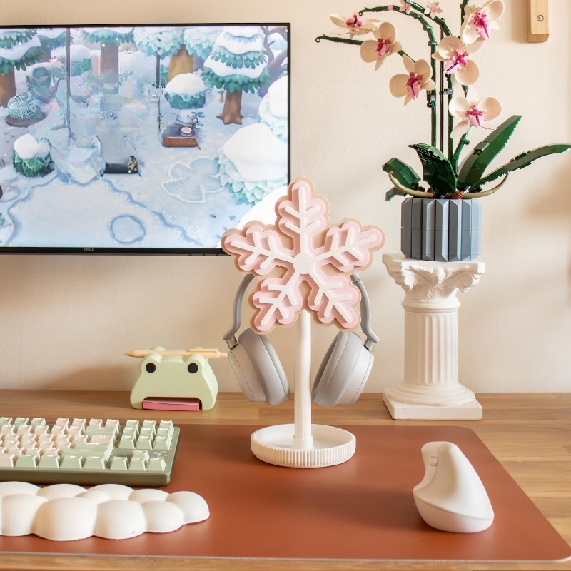 Snowflake Headphone Stand 3D P - đánh giá và giá Gaming Accessories Rack