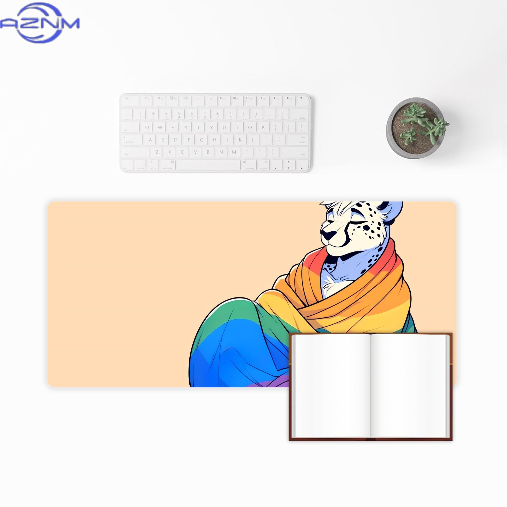 Comfy Womfy Furry Pride Cheeta - đánh giá và giá Desk Corner Mat