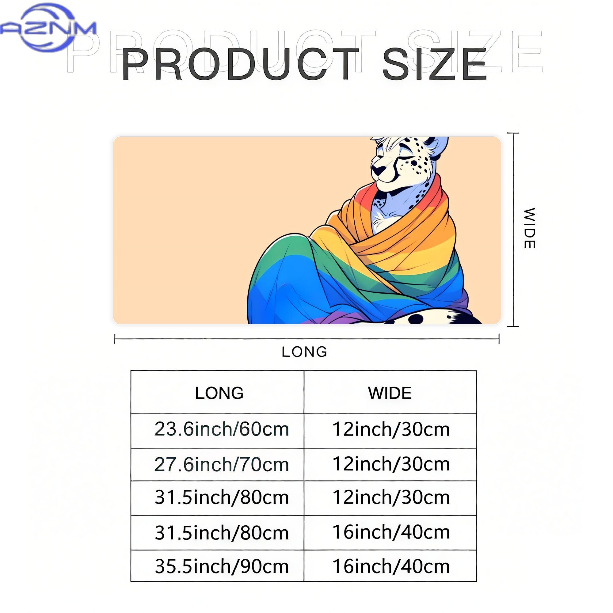 Comfy Womfy Furry Pride Cheeta - đánh giá và giá Desk Corner Mat