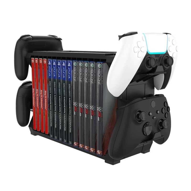 Game Storage Rack with Control - đánh giá và giá Gaming Accessories Rack