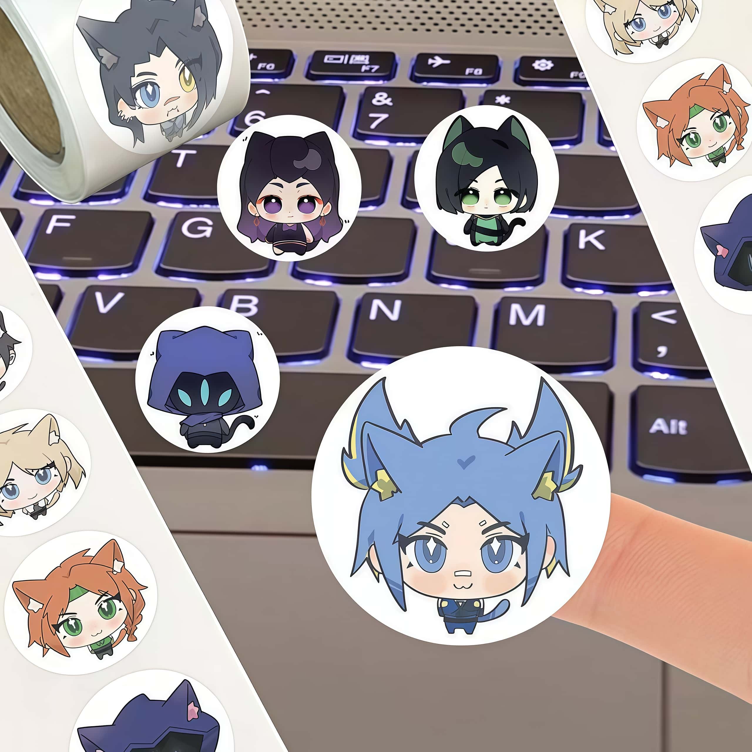 500Pcs Valorant Cat Ear Chibi  - đánh giá và giá Gaming Accessories Room