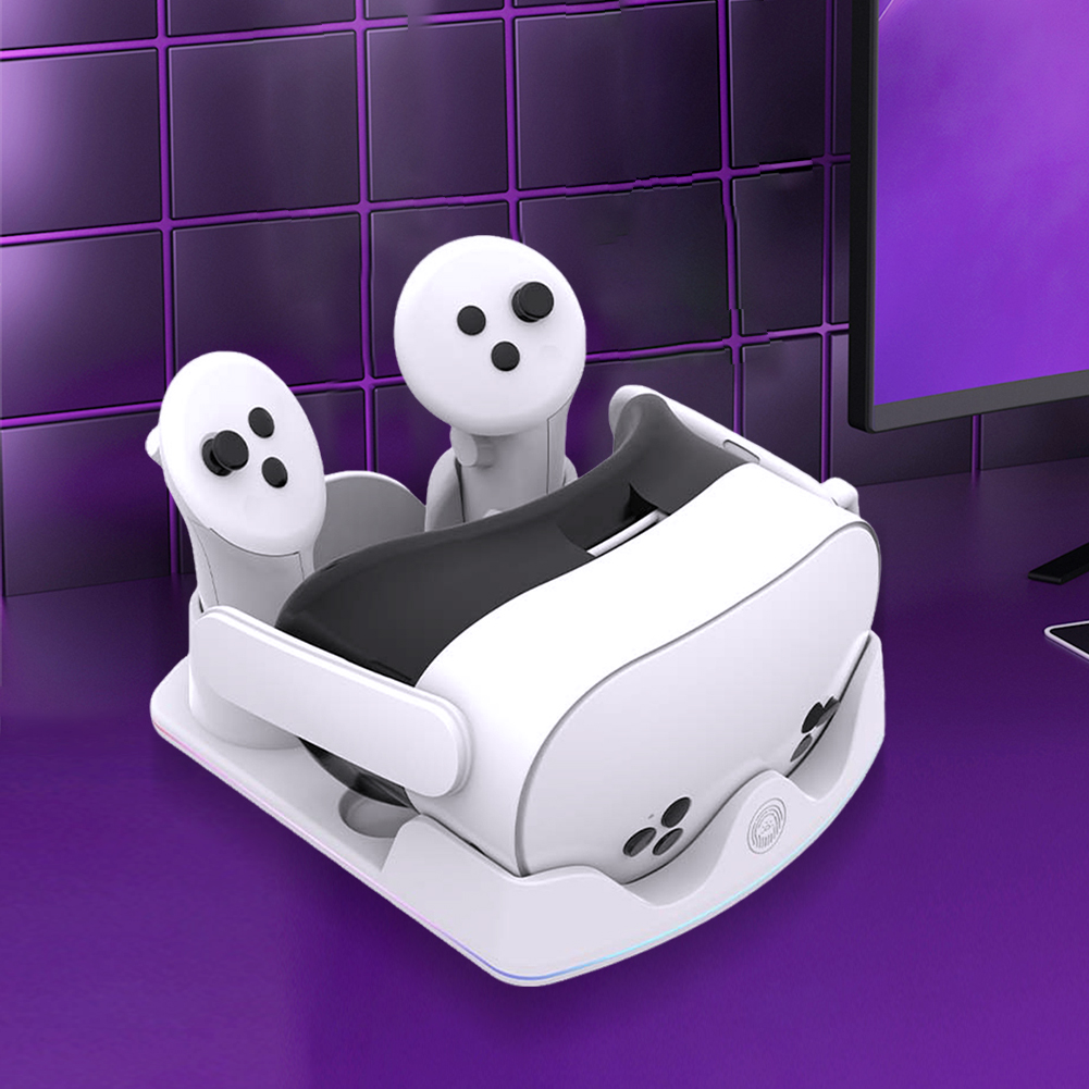 Charging Dock for Meta Quest 3 - đánh giá và giá Headset Stand Rgb