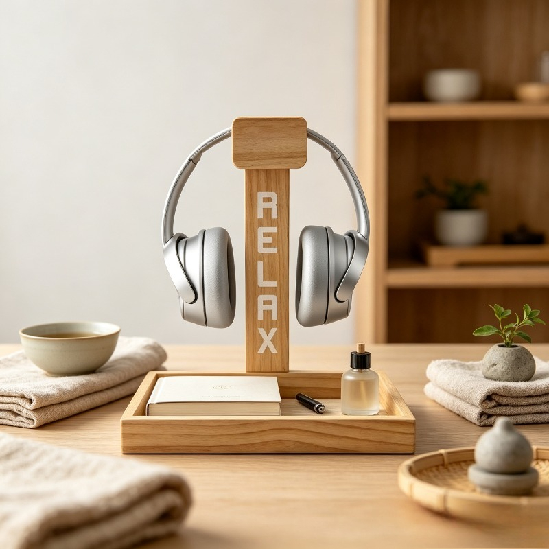 Wooden Gaming Headset Stand, D - đánh giá và giá Gaming Accessories Rack