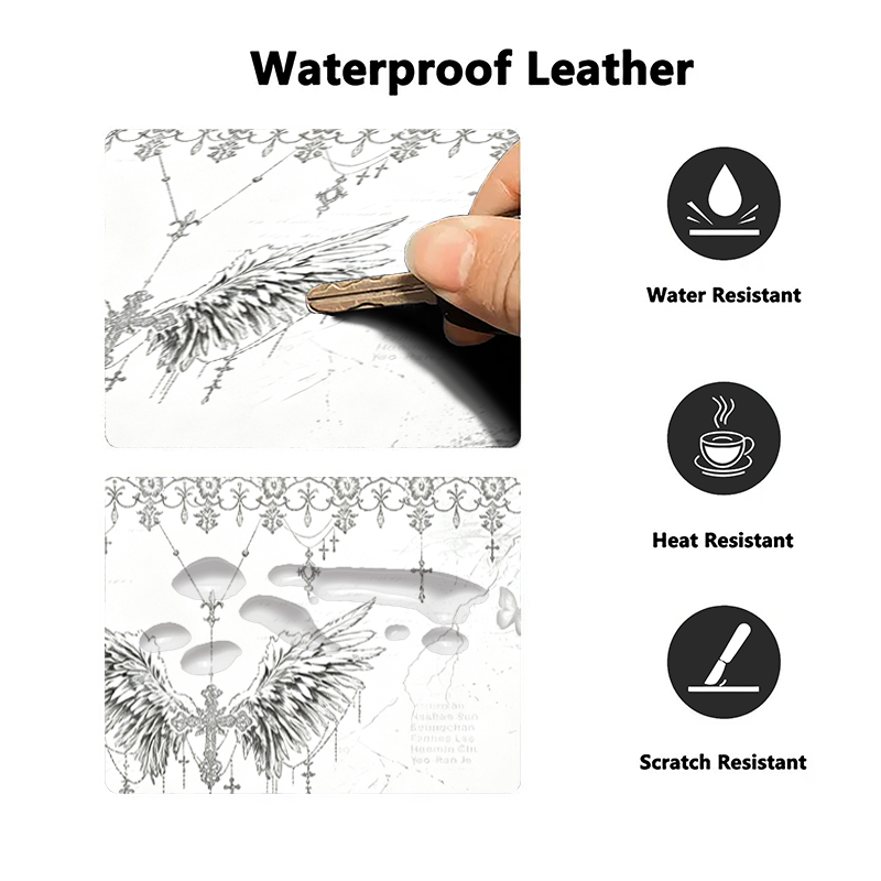 Leather Mousepad Black White A - đánh giá và giá Gaming Accessories Cheap