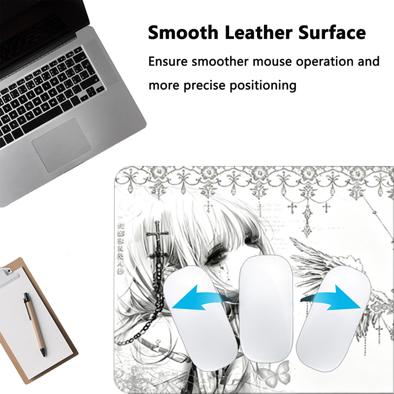 Leather Mousepad Black White A - đánh giá và giá Gaming Accessories Cheap