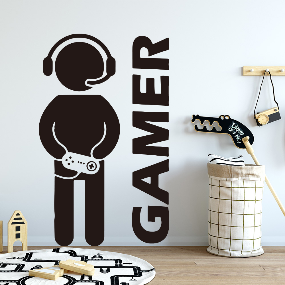 1pc Gamer Wall Art Decal For K - đánh giá và giá Gaming Accessories Room