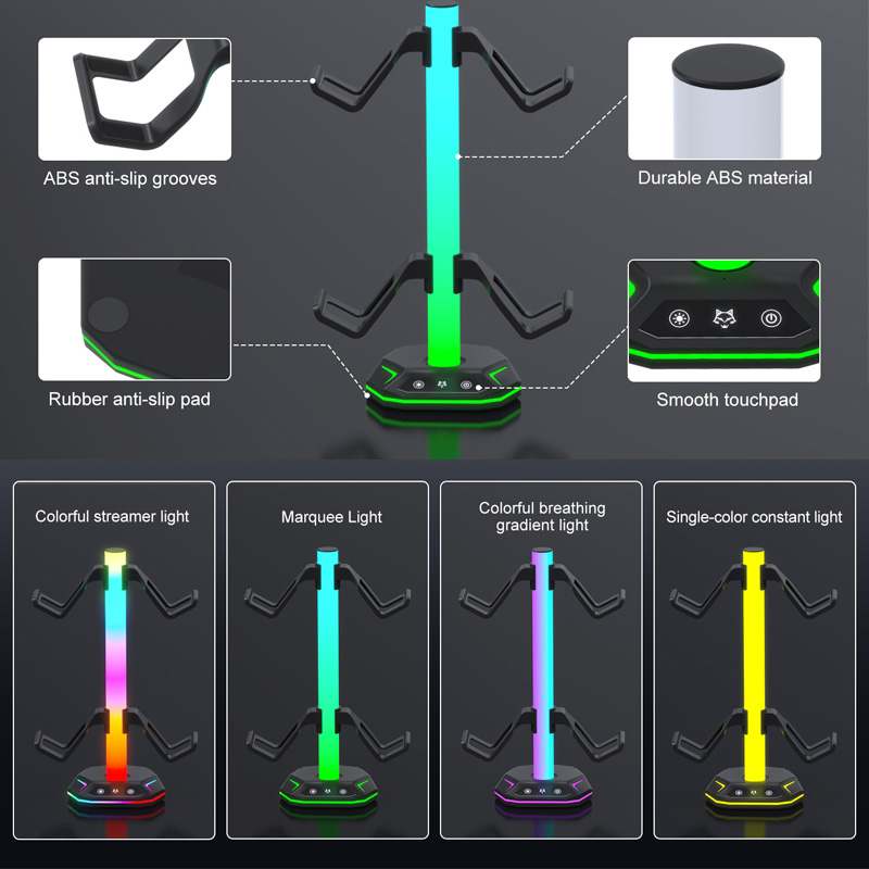 RGB Game Controller Headphone  - đánh giá và giá Headset Stand Rgb